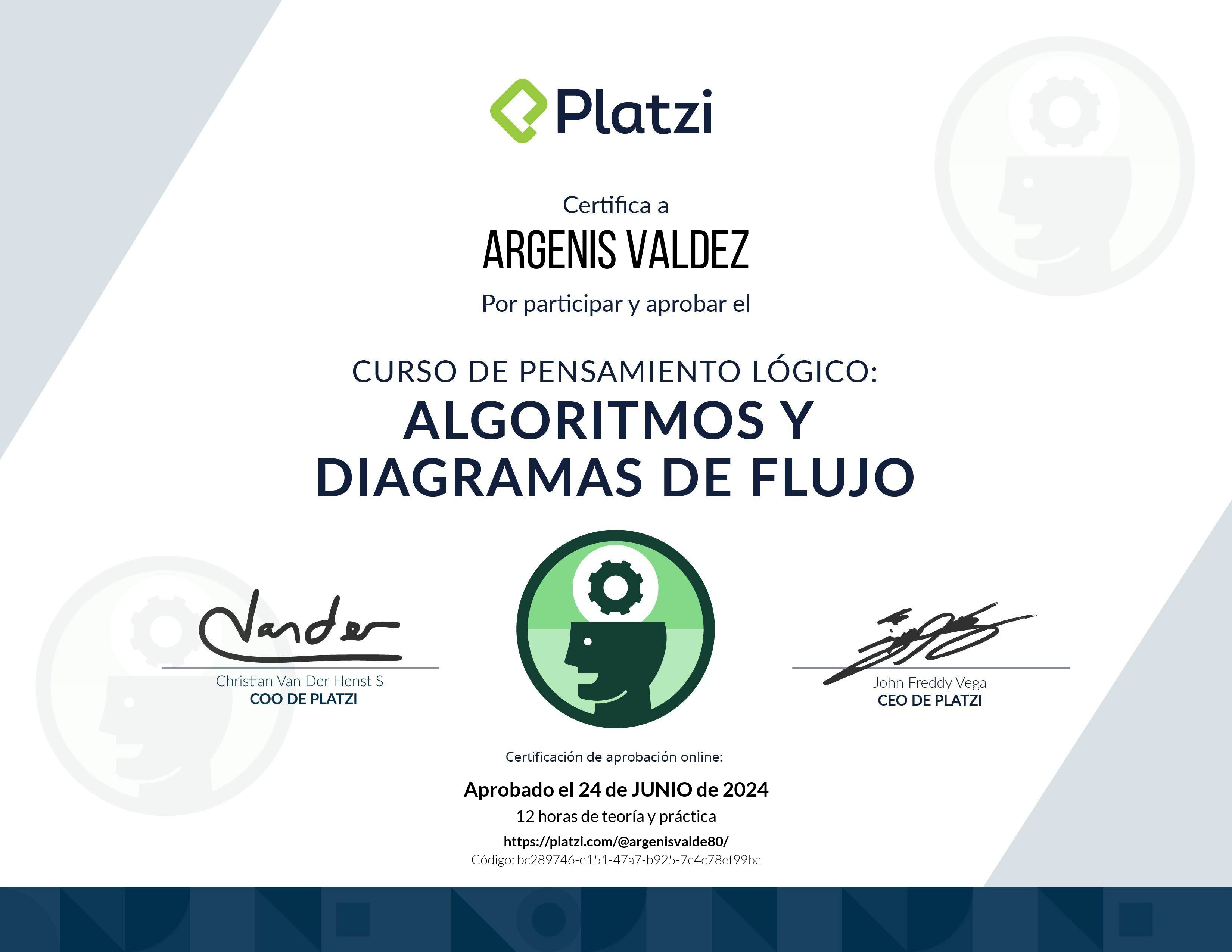 Certificado Pensamiento Lógico